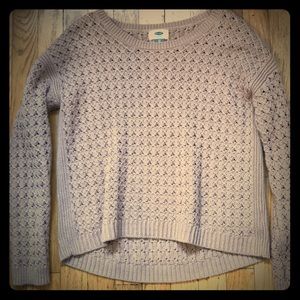 Pink old navy sweater